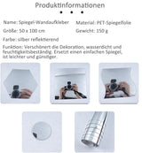 Ultra-Flexible Shatterproof Mirror - Safe, Durable, and Versatile for Home & Office Use