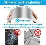 Ultra-Flexible Shatterproof Mirror - Safe, Durable, and Versatile for Home & Office Use