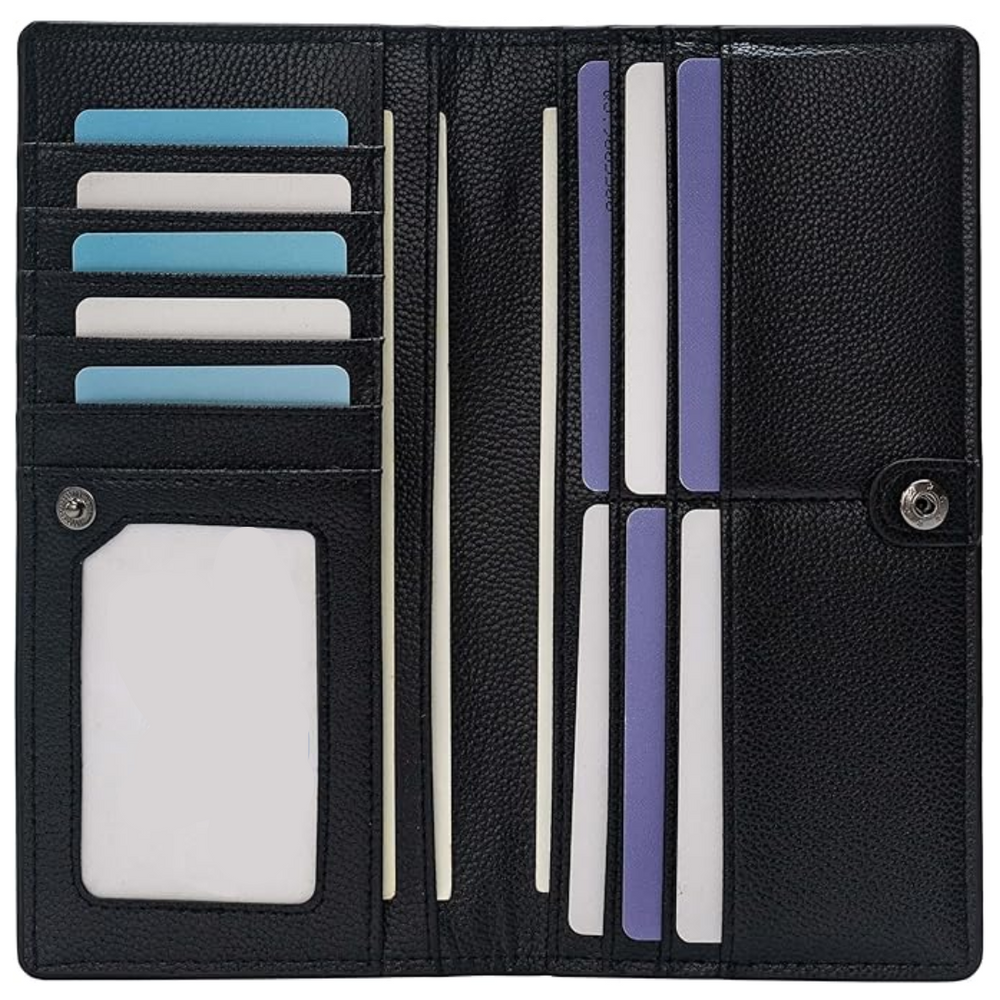 Renée Ultra-Thin RFID Blocking Leather Card Wallet - Stylish & Secure Slim Design