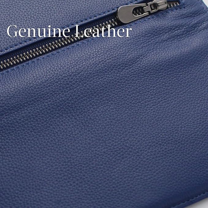 Renée Ultra-Thin RFID Blocking Leather Card Wallet - Stylish & Secure Slim Design