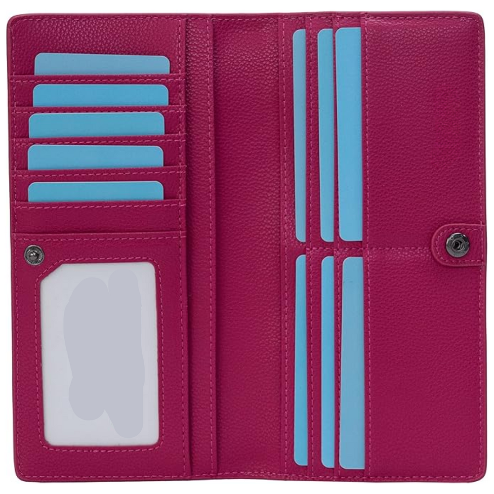 Renée Ultra-Thin RFID Blocking Leather Card Wallet - Stylish & Secure Slim Design
