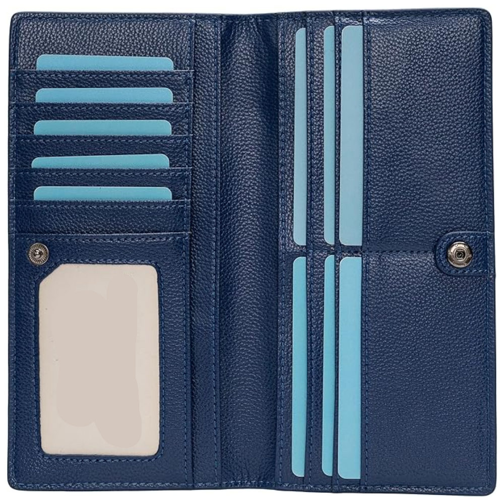 Renée Ultra-Thin RFID Blocking Leather Card Wallet - Stylish & Secure Slim Design