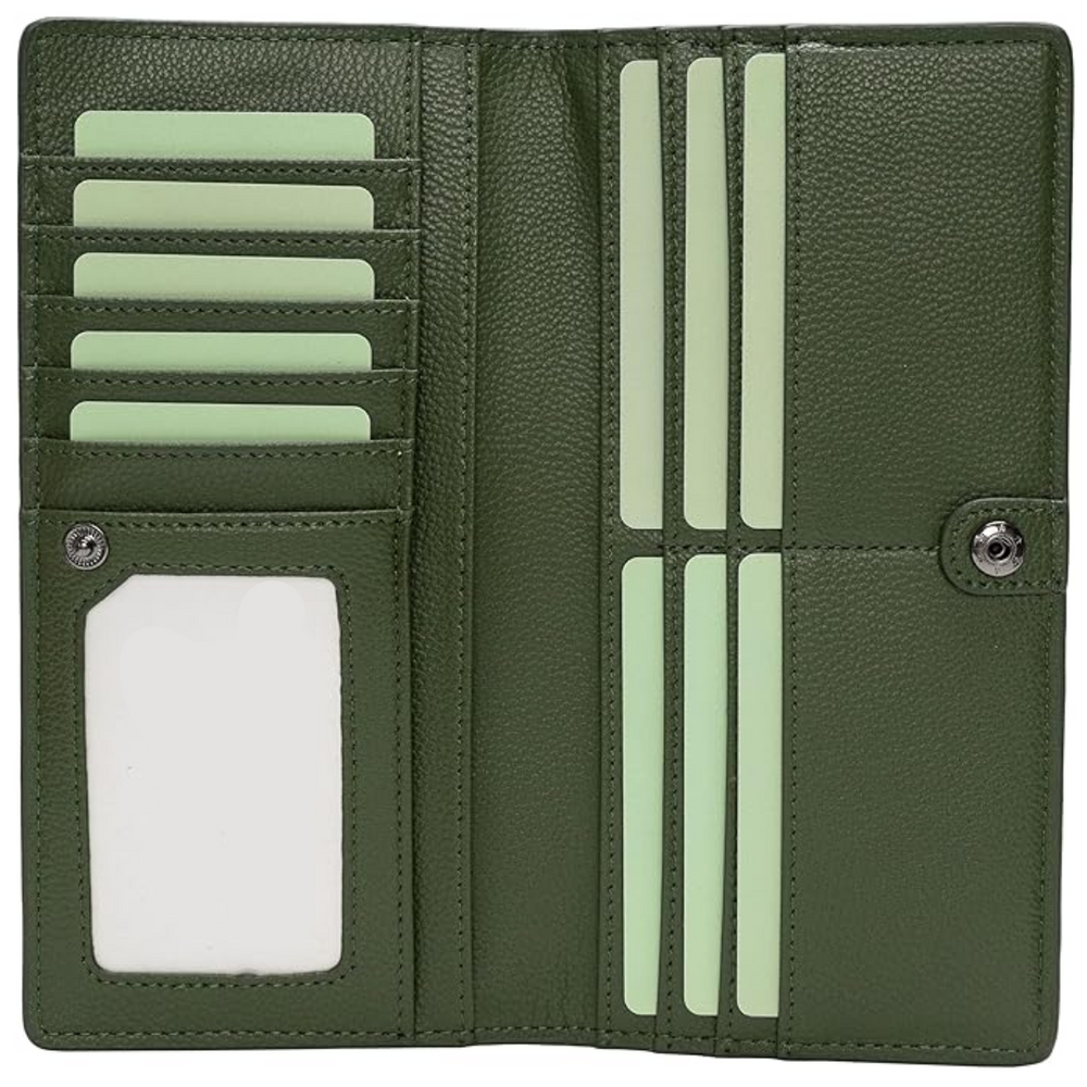 Renée Ultra-Thin RFID Blocking Leather Card Wallet - Stylish & Secure Slim Design