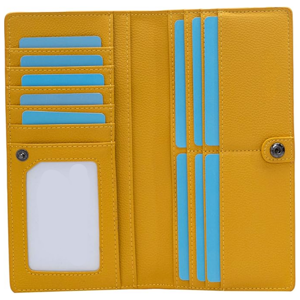 Renée Ultra-Thin RFID Blocking Leather Card Wallet - Stylish & Secure Slim Design