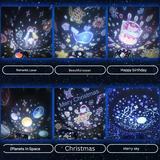 StarryDream Unique Pattern Night Light for Kids - Soothing LED Projector with Starry Sky Design
