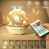 StarryDream Unique Pattern Night Light for Kids - Soothing LED Projector with Starry Sky Design