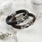 Kalsten | Unisex Eternal Love Knot Leather Bracelet