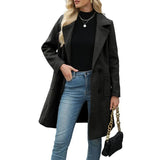 Women's double-breasted coat, view 5