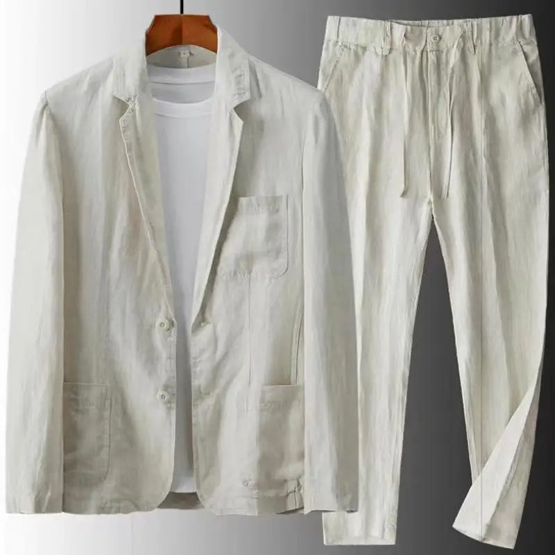 Urban Casual Linen Set for Men - Simon