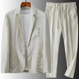 Urban Casual Linen Set for Men - Simon