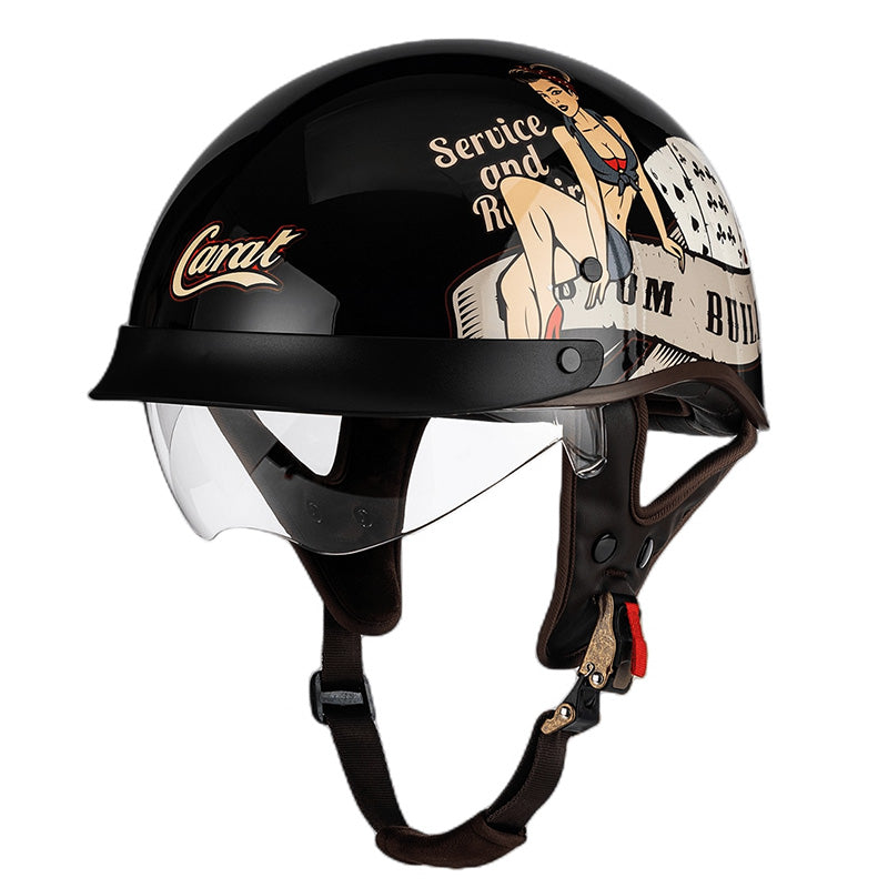 Urban Chopper Helmet - Sleek Minimalist Design for Safety and Style