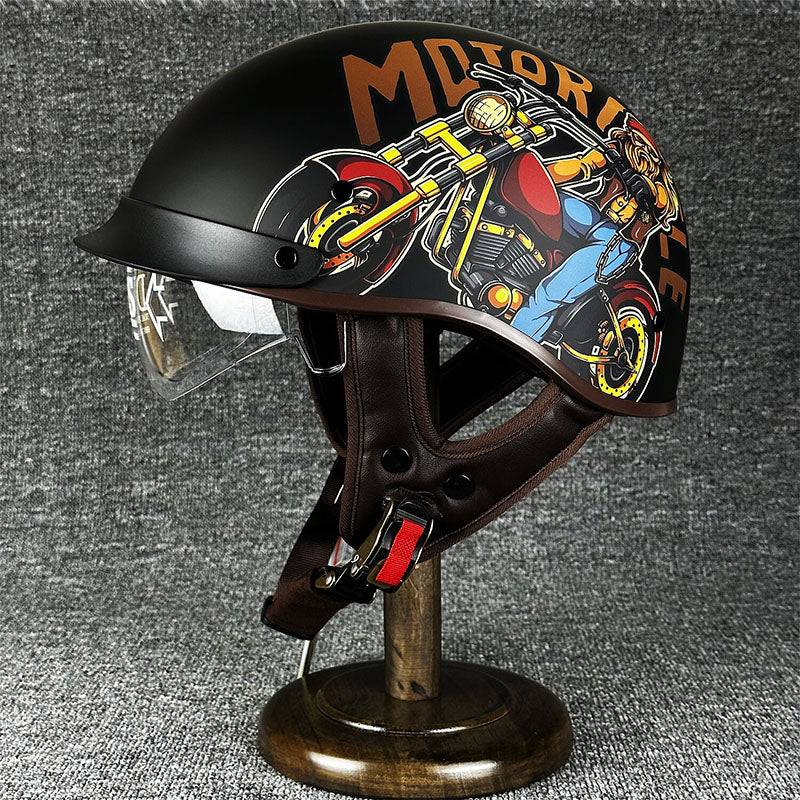 Urban Chopper Helmet - Sleek Minimalist Design for Safety and Style