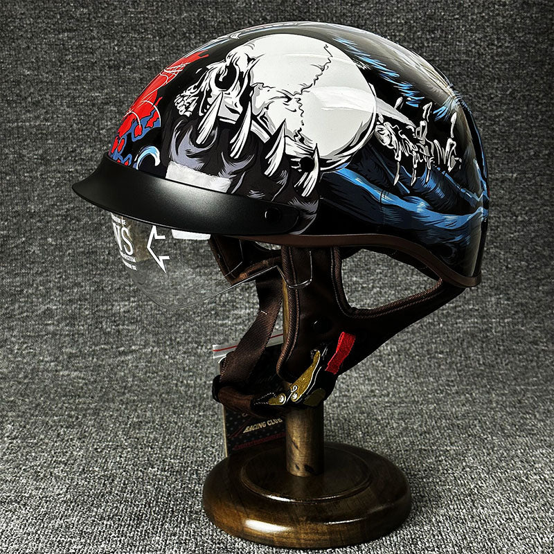 Urban Chopper Helmet - Sleek Minimalist Design for Safety and Style