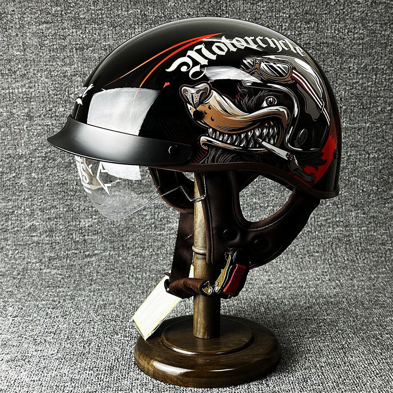 Urban Chopper Helmet - Sleek Minimalist Design for Safety and Style