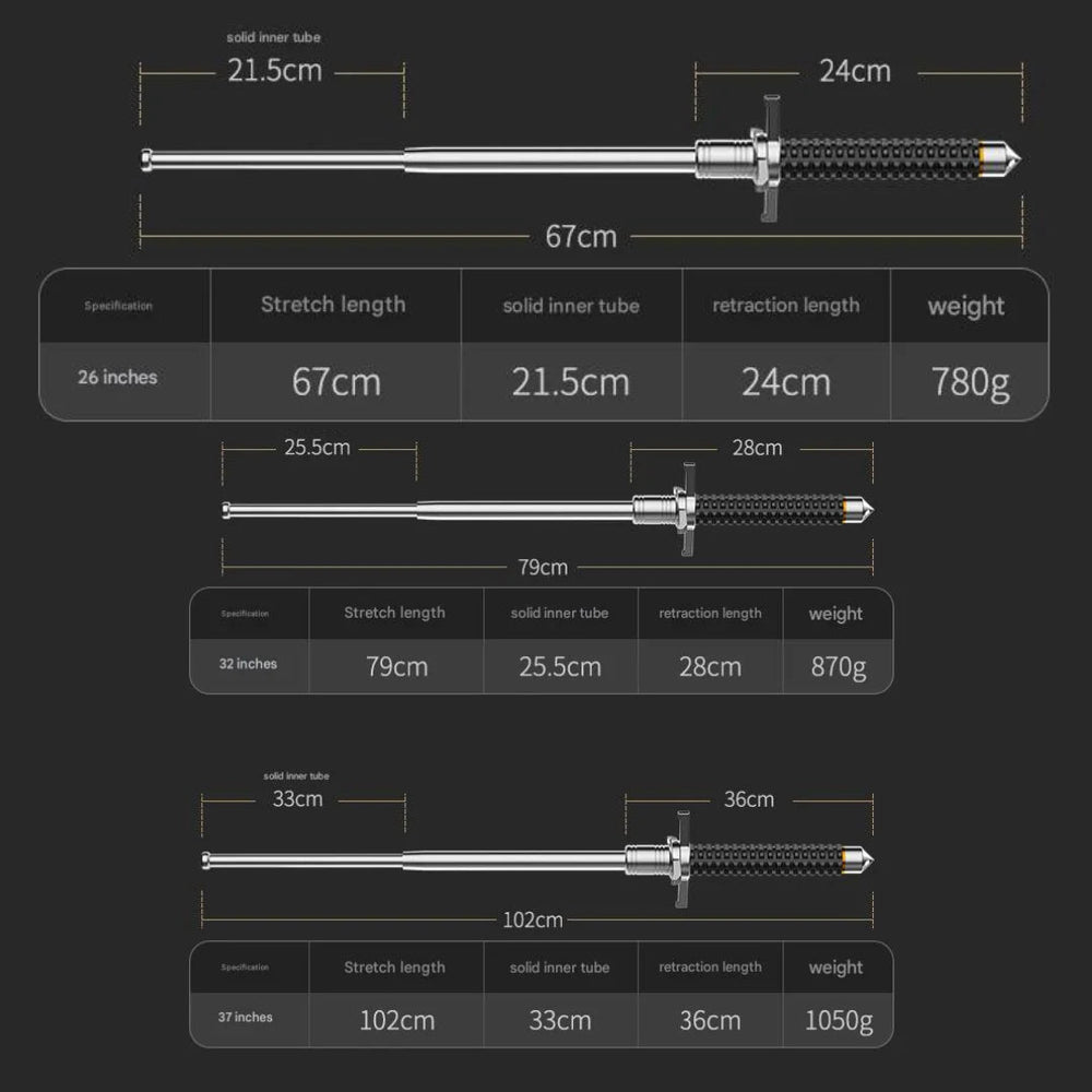 Balance Adjustable Walking Stick with Stable Base Support