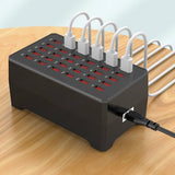 USB Charger 30 Port Multi Device Charging Station