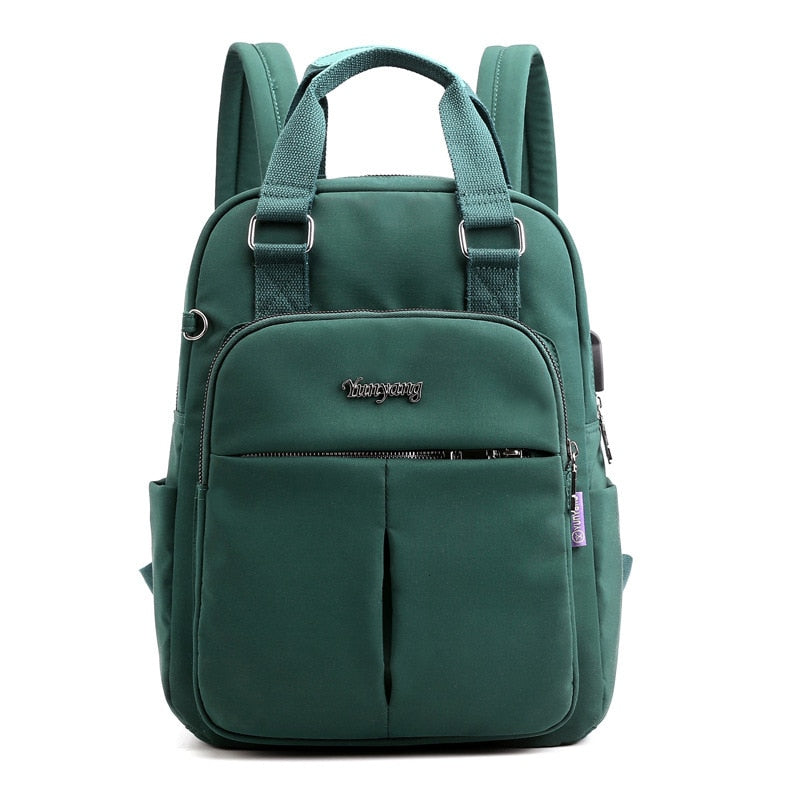 Water-Resistant Anti-Theft Backpack with USB Charging Port – Multi-Compartment Travel Bag for Secure Storage