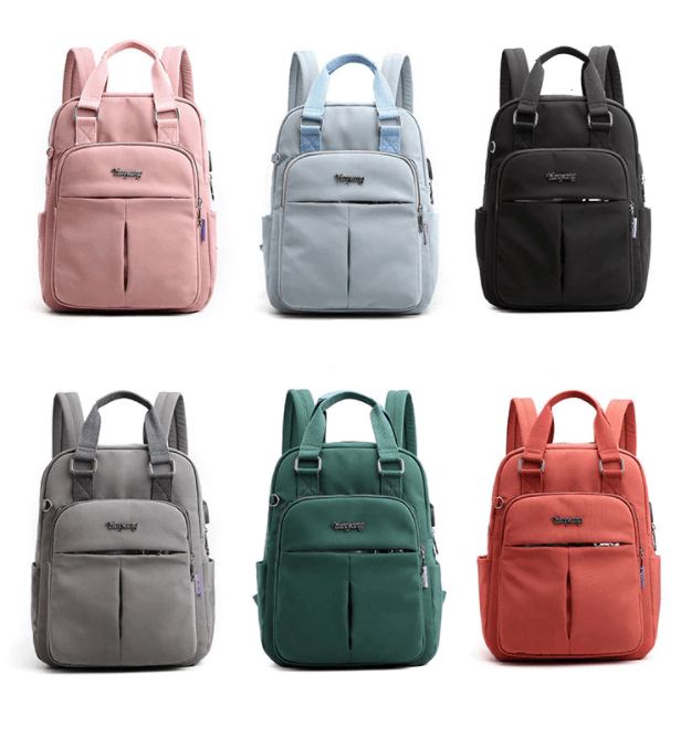 Water-Resistant Anti-Theft Backpack with USB Charging Port – Multi-Compartment Travel Bag for Secure Storage