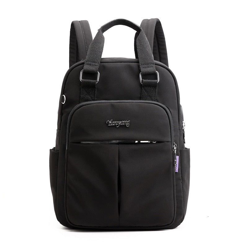 Water-Resistant Anti-Theft Backpack with USB Charging Port – Multi-Compartment Travel Bag for Secure Storage