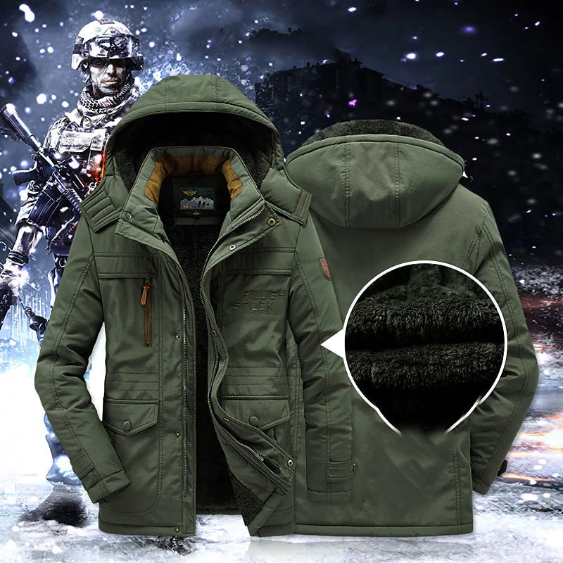 Leventis men's parka - Green