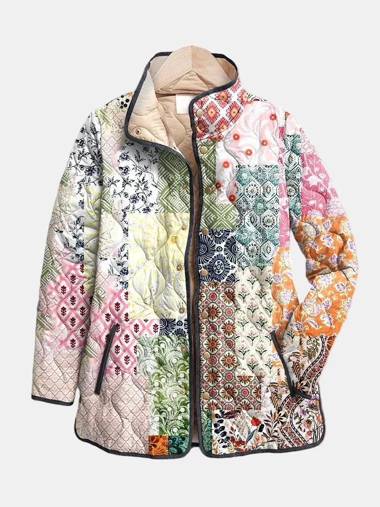 Women's quilted puffer jacket, view 1