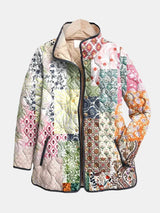 Women's quilted puffer jacket, view 1