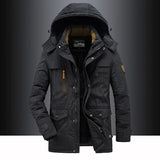 Leventis men's parka - Black
