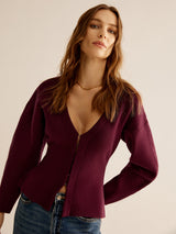 V-Neck Sweater for Women - Celeste