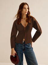 V-Neck Sweater for Women - Celeste
