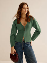 V-Neck Sweater for Women - Celeste
