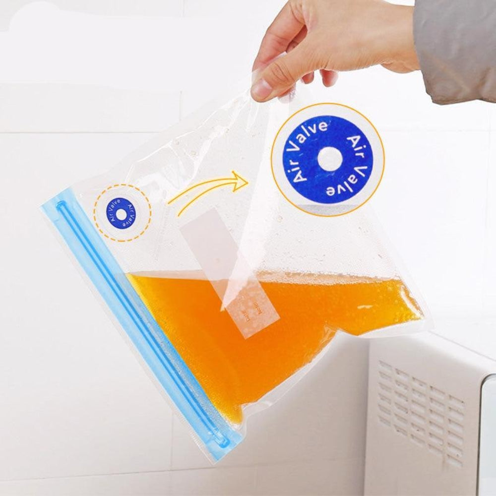 Vacuum Seal Storage Bags – Reusable, Freezer-Safe & Medium/Large Sizes