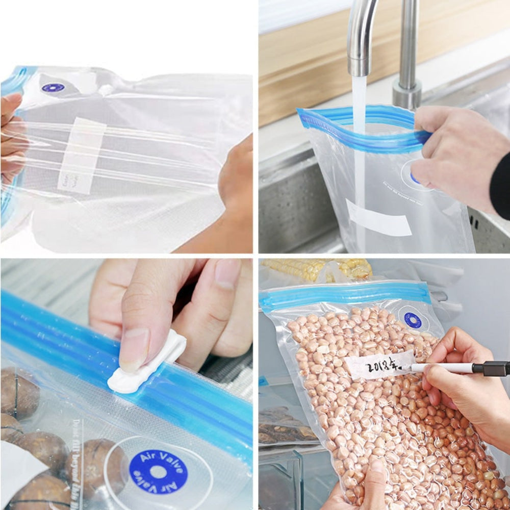Vacuum Seal Storage Bags – Reusable, Freezer-Safe & Medium/Large Sizes