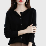 Valerie Women's Clean Button-Front Cardigan - Stylish & Versatile Knitwear for Every Occasion