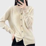 Valerie Women's Clean Button-Front Cardigan - Stylish & Versatile Knitwear for Every Occasion