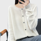 Valerie Women's Clean Button-Front Cardigan - Stylish & Versatile Knitwear for Every Occasion