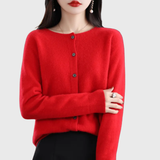 Valerie Women's Clean Button-Front Cardigan - Stylish & Versatile Knitwear for Every Occasion