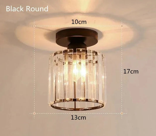 Crystal Ceiling Light – Elegant Design, Corridor & Hallway Style