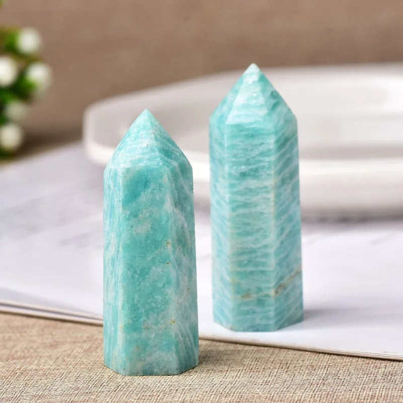 Natural Crystal Point – Polished Gemstone, 5-6cm & 19 Mineral Options