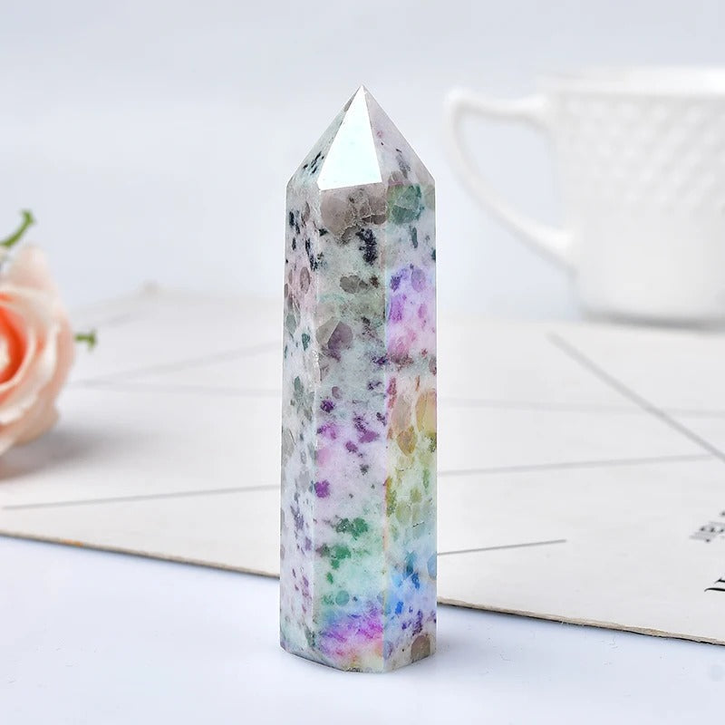 Natural Crystal Point – Polished Gemstone, 5-6cm & 19 Mineral Options