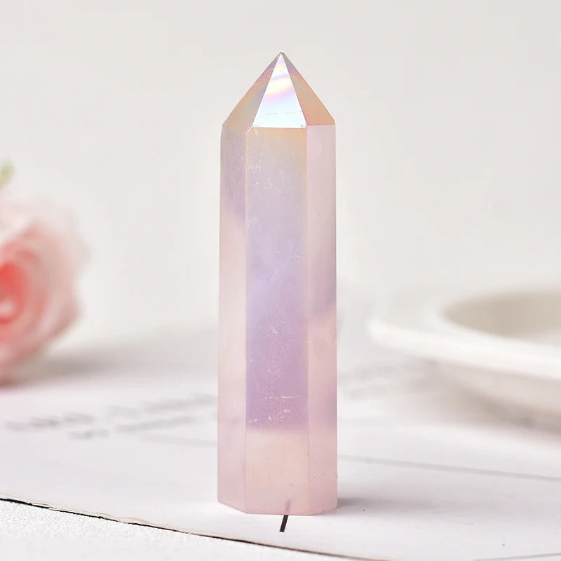 Natural Crystal Point – Polished Gemstone, 5-6cm & 19 Mineral Options