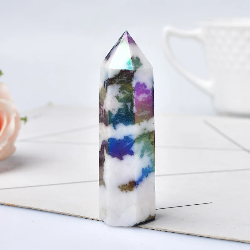 Natural Crystal Point – Polished Gemstone, 5-6cm & 19 Mineral Options