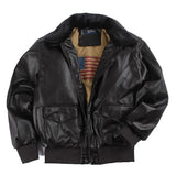 Maxim vintage leather motorcycle jacket - Black