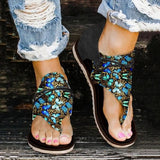 Women's Floral Flip-Flops – Orthopedic Footbed, Adjustable & Sizes 35–43