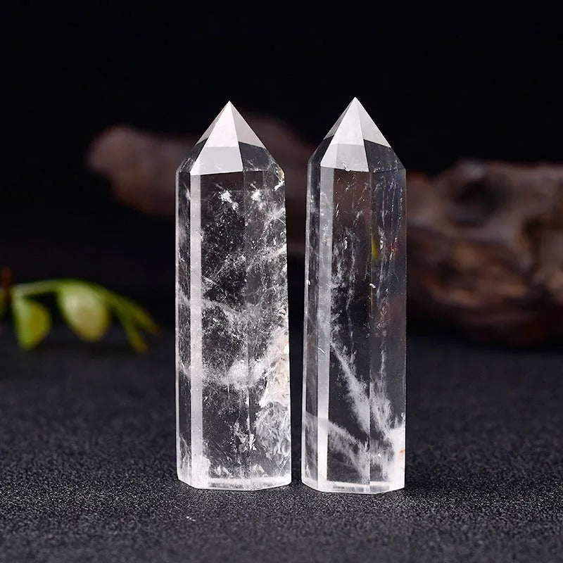 Natural Crystal Point – Polished Gemstone, 5-6cm & 19 Mineral Options