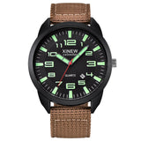 Lumo Quartz Watch with Luminous Dial & Calendar