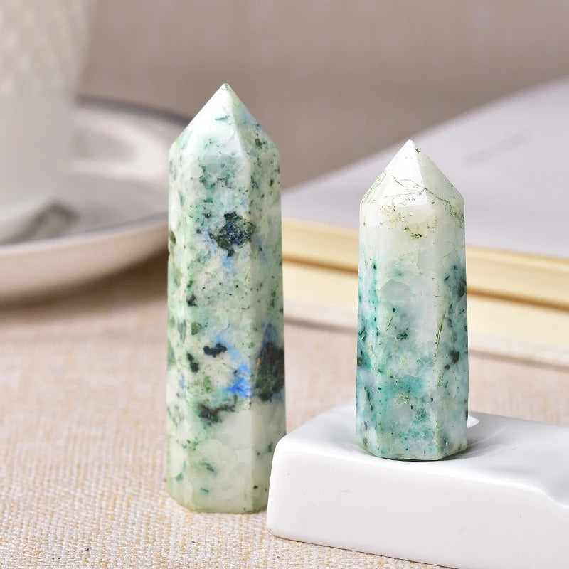Natural Crystal Point – Polished Gemstone, 5-6cm & 19 Mineral Options