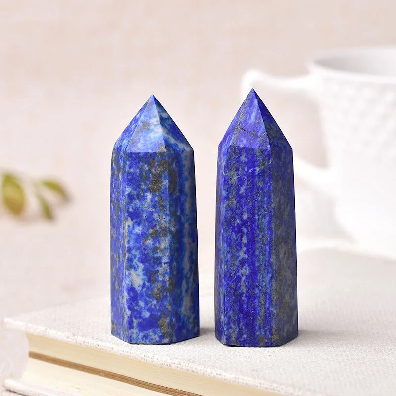 Natural Crystal Point – Polished Gemstone, 5-6cm & 19 Mineral Options