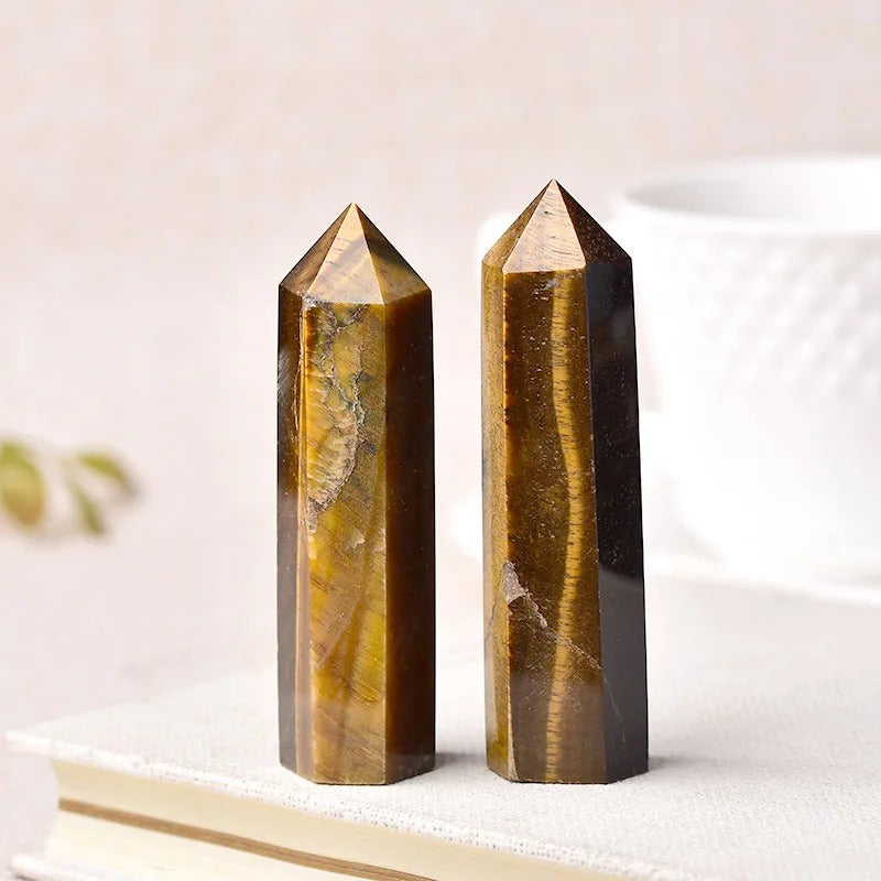 Natural Crystal Point – Polished Gemstone, 5-6cm & 19 Mineral Options