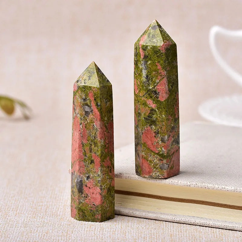 Natural Crystal Point – Polished Gemstone, 5-6cm & 19 Mineral Options