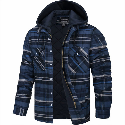 Alessio Men's Plaid Flannel Lumberjack Jacket - Stylish & Warm Outdoor Wear
